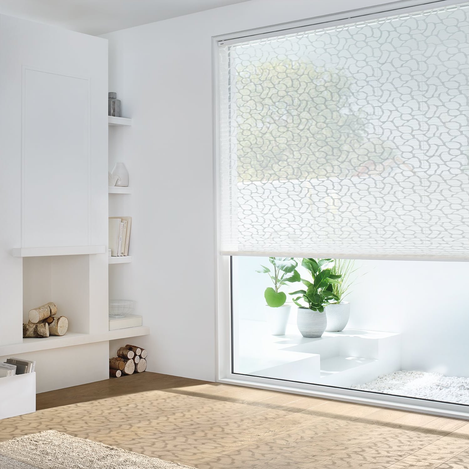 [Translate to English:] Wohnraum mit KADECO-Plissee