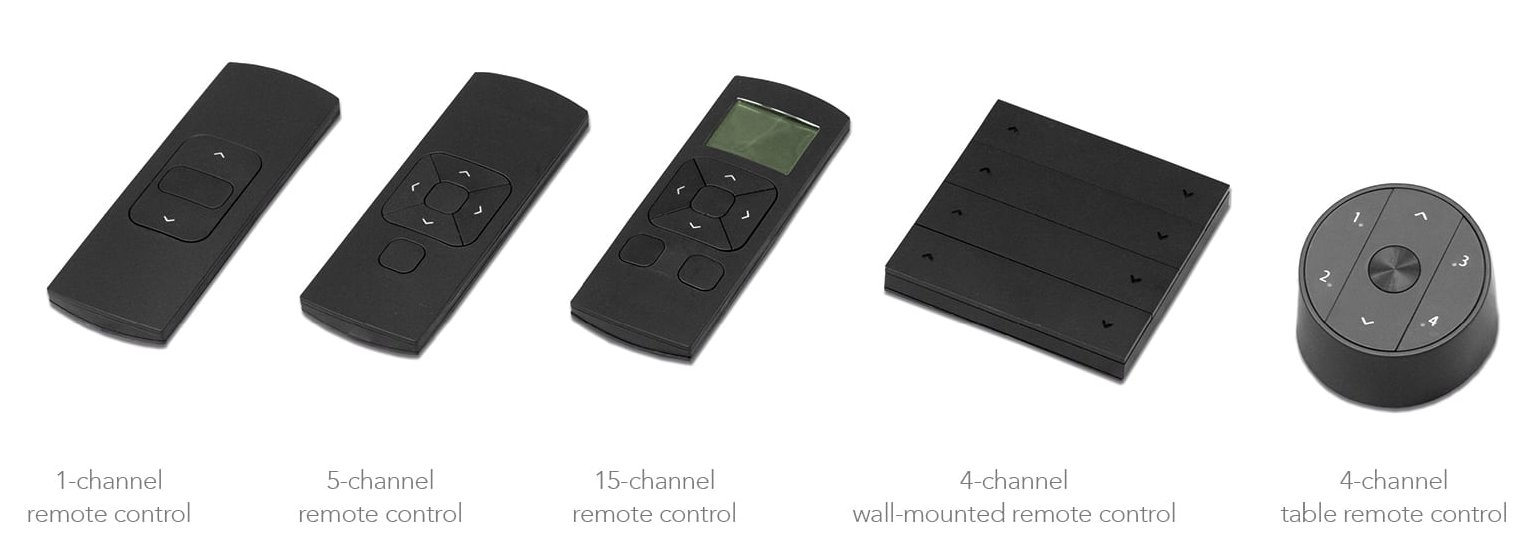 Options for wireless remote controls for KADECO motorisation